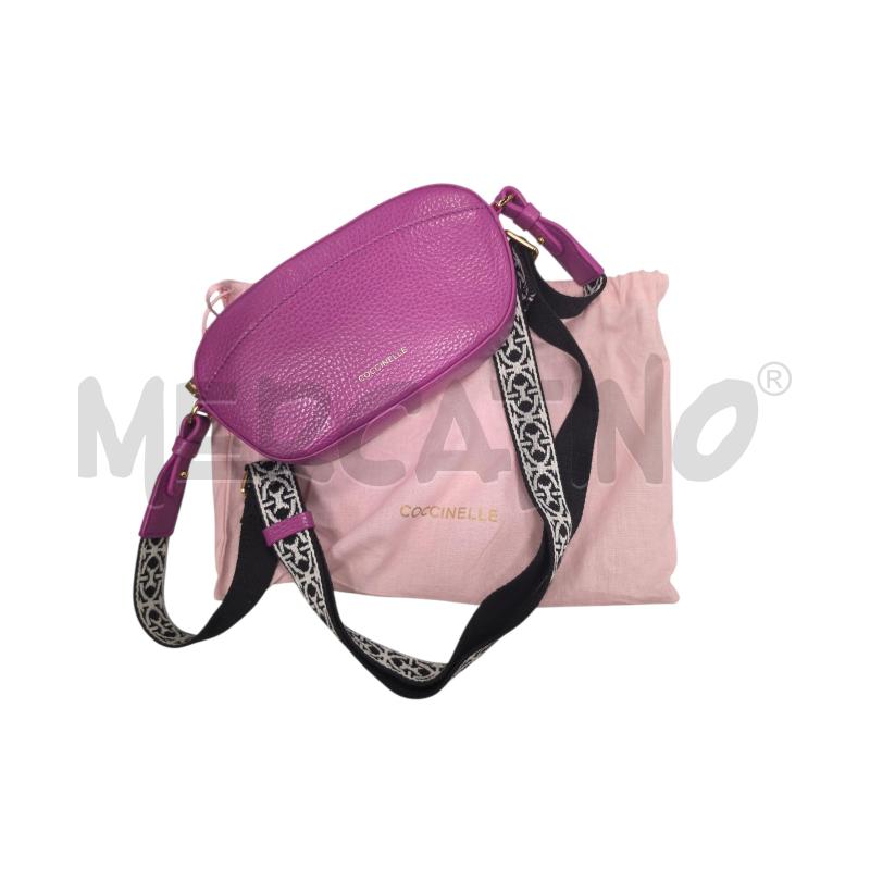 BORSA DONNA COCCINELLE FUXIA MINI | Mercatino dell'Usato Roma tiburtina 1