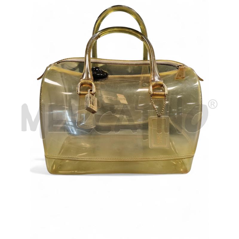 BORSA DONNA FURLA TRASPARENTE BAULETTO | Mercatino dell'Usato Roma tiburtina 1