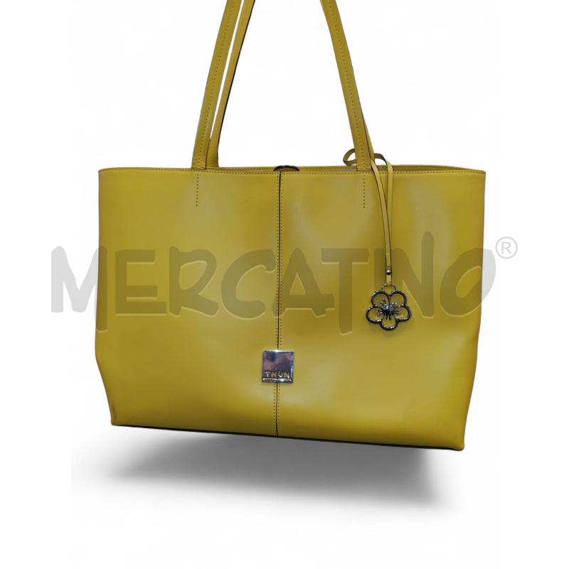 BORSA DONNA GIALLO OCRA THUN | Mercatino dell'Usato Roma tiburtina 1