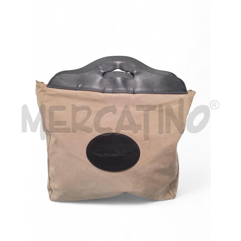 BORSA DONNA GUCCI EXCELLENT SUEDE BEIGE + TRAC NO LOGO | Mercatino dell'Usato Roma tiburtina 1