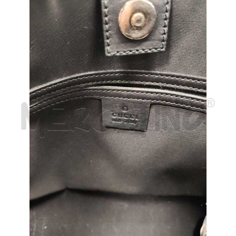 BORSA DONNA GUCCI SHOPPER BLU SATIN | Mercatino dell'Usato Roma tiburtina 2
