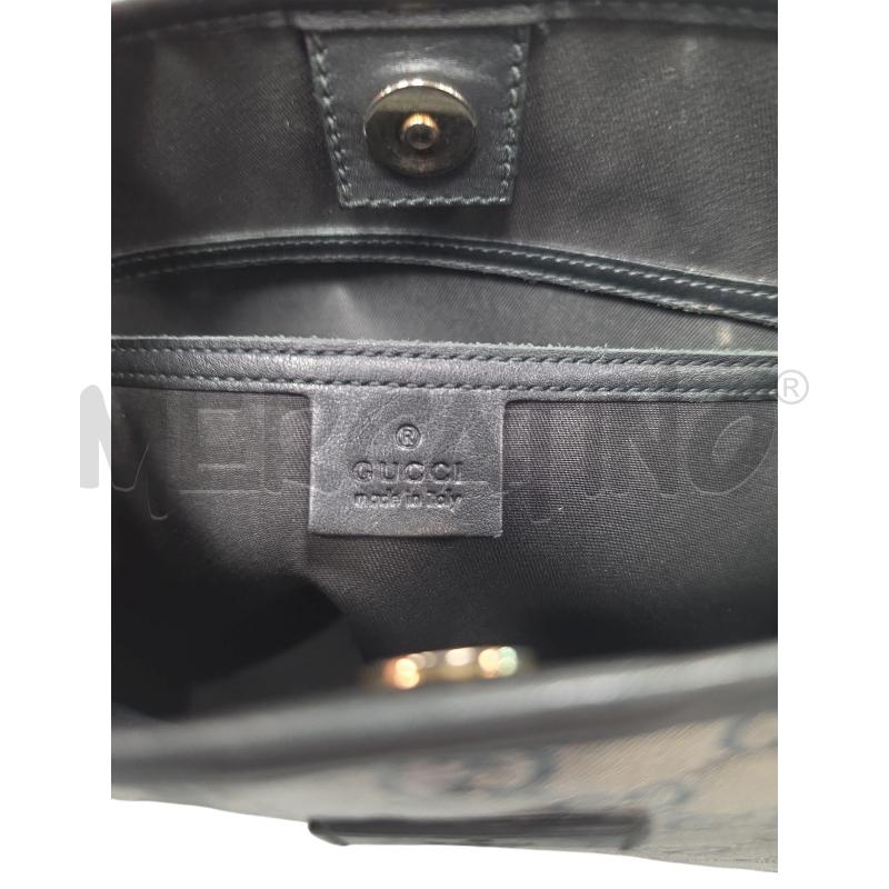 BORSA DONNA GUCCI SHOPPER BLU SATIN | Mercatino dell'Usato Roma tiburtina 4