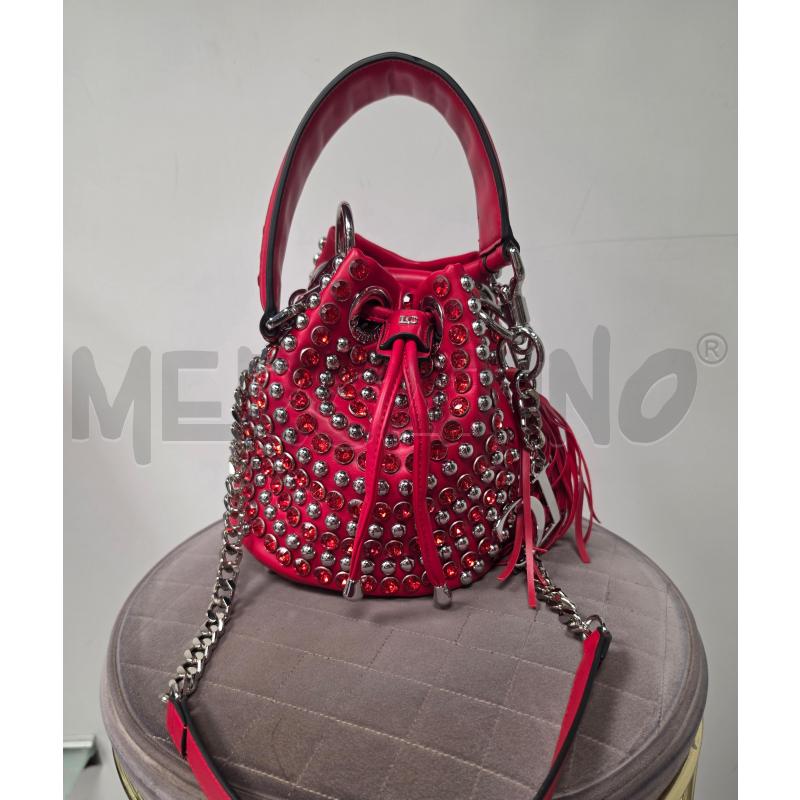 BORSA DONNA LA CARRIE ROSSA PIETRE  | Mercatino dell'Usato Roma tiburtina 1