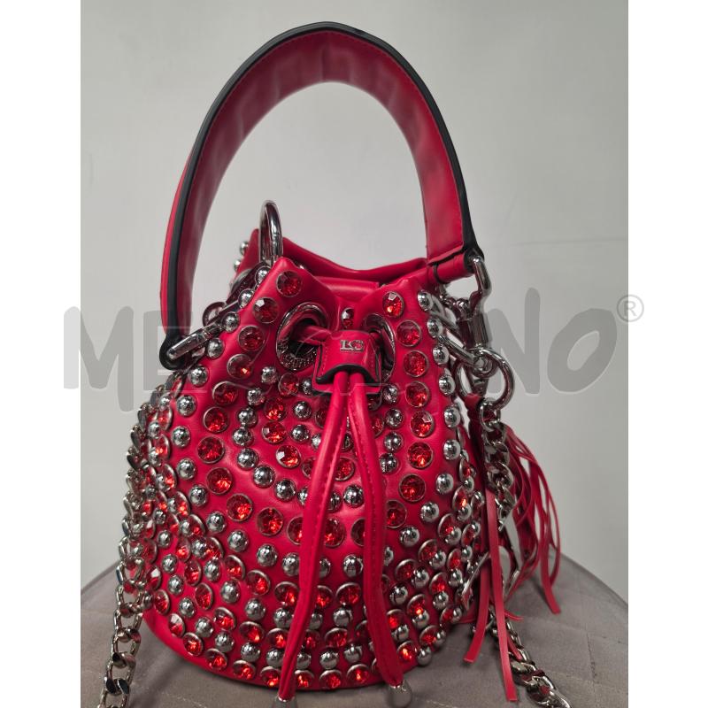 BORSA DONNA LA CARRIE ROSSA PIETRE  | Mercatino dell'Usato Roma tiburtina 2