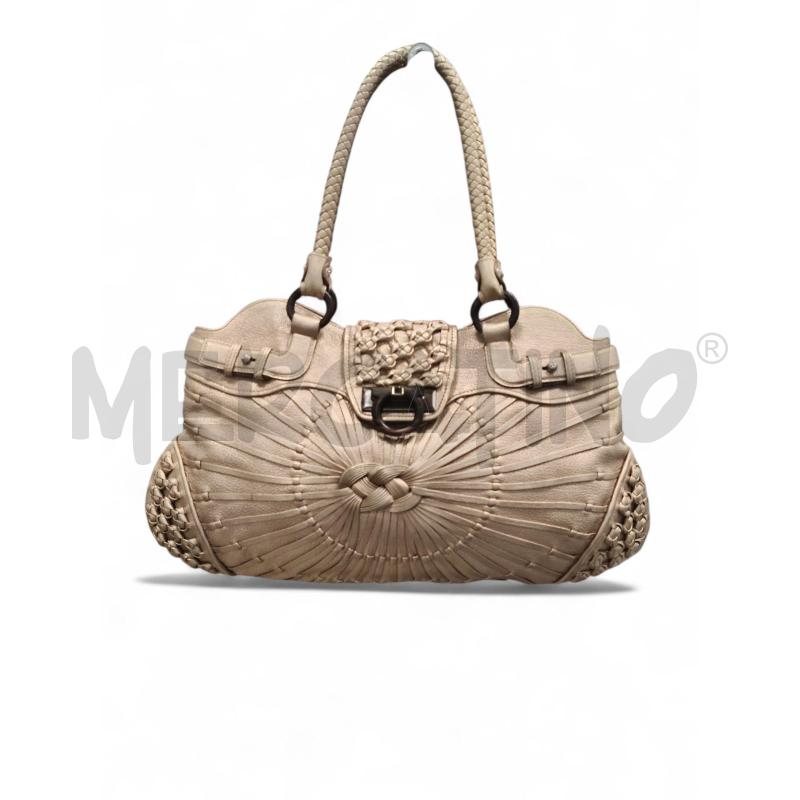 BORSA DONNA SALVATORE FERRAGAMO DORATA | Mercatino dell'Usato Roma tiburtina 1
