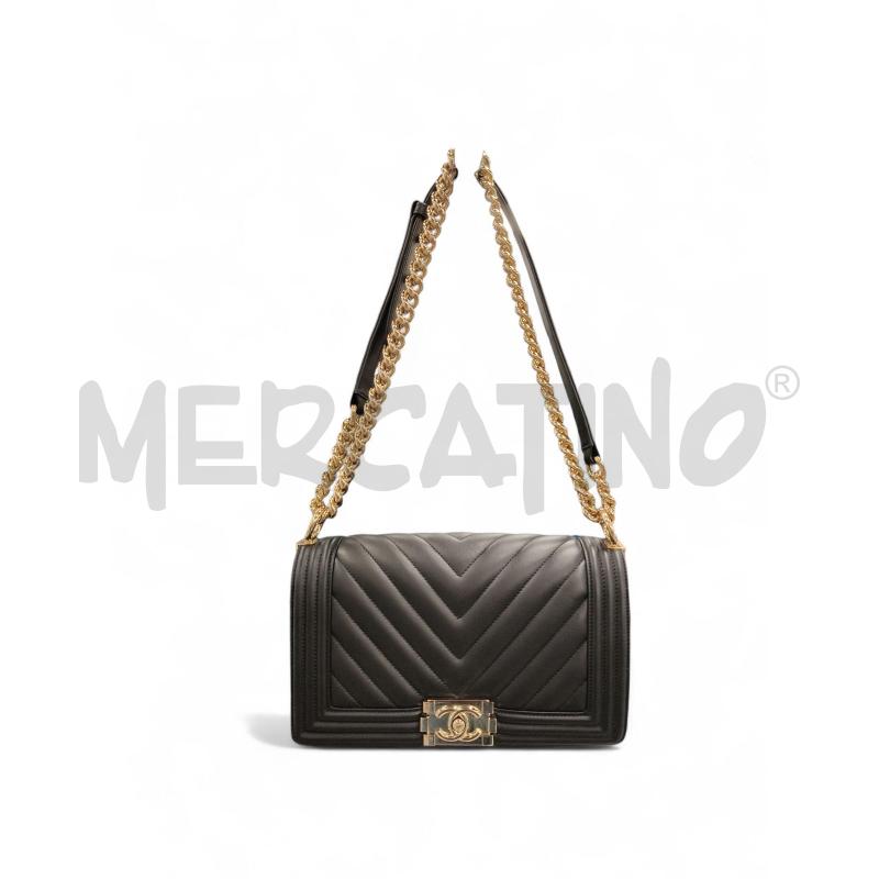 BORSA DONNA  CHANEL BOY PELLE  | Mercatino dell'Usato Roma tiburtina 1