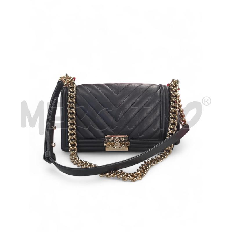 BORSA DONNA  CHANEL BOY PELLE  | Mercatino dell'Usato Roma tiburtina 5