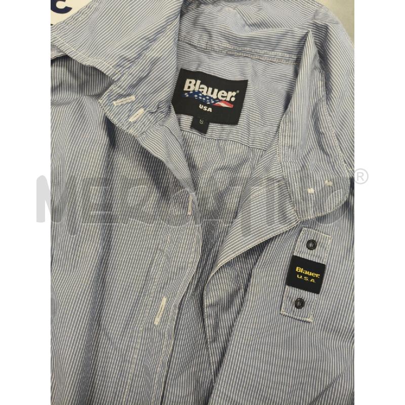 CAMICIA DONNA BLAUER GESSATO AZZ BIA | Mercatino dell'Usato Roma tiburtina 2