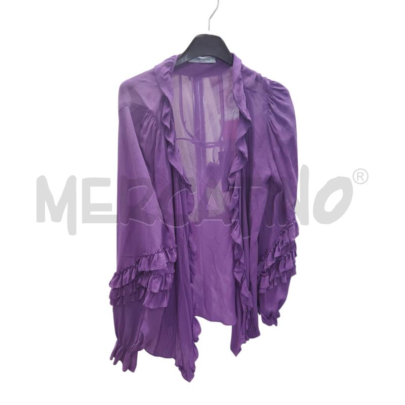 CAMICIA DONNA BLUMARINE VOLANT LILLA | Mercatino dell'Usato Roma tiburtina 1