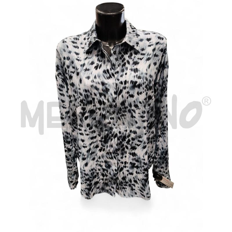 CAMICIA DONNA LUNGA MSGM ANIMALIER GRI NUOVA | Mercatino dell'Usato Roma tiburtina 1