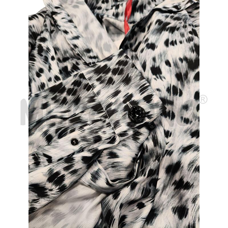 CAMICIA DONNA LUNGA MSGM ANIMALIER GRI NUOVA | Mercatino dell'Usato Roma tiburtina 3