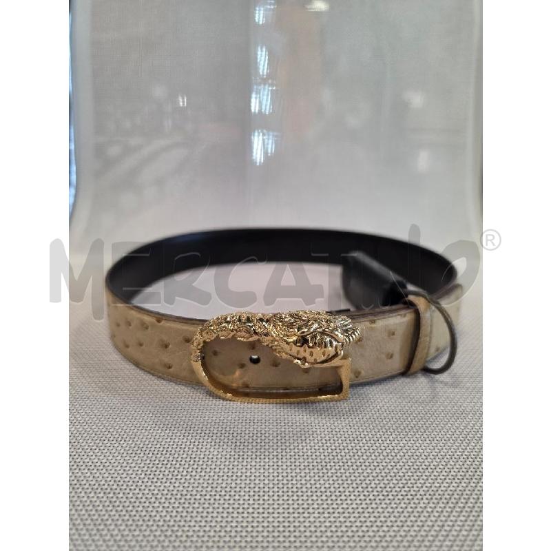 CINTURA DONNA GUCCI BEIGE STRUZZO | Mercatino dell'Usato Roma tiburtina 1