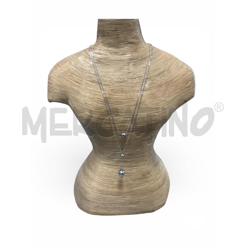 COLLANA AR PERLE ARGENTATE  | Mercatino dell'Usato Roma tiburtina 1