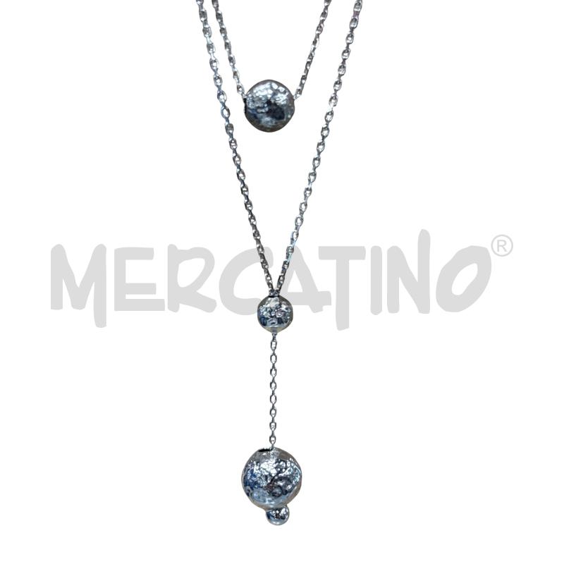 COLLANA AR PERLE ARGENTATE  | Mercatino dell'Usato Roma tiburtina 3