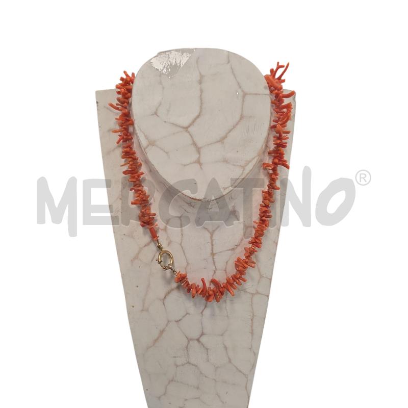 COLLANA CORALLO ARGENTO  | Mercatino dell'Usato Roma tiburtina 1
