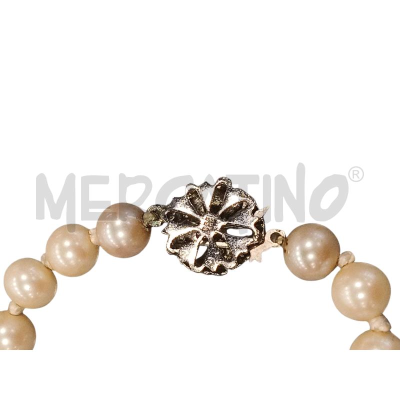 COLLANA PERLE CHIUSURA ARG LUNGA | Mercatino dell'Usato Roma tiburtina 3