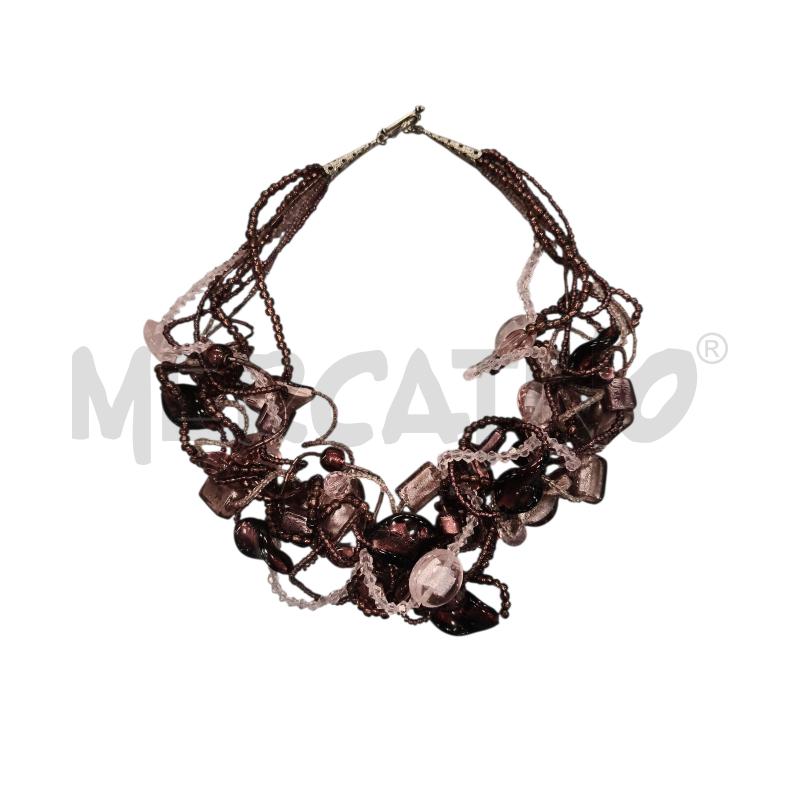 COLLANA TORCHON VIOLA | Mercatino dell'Usato Roma tiburtina 1