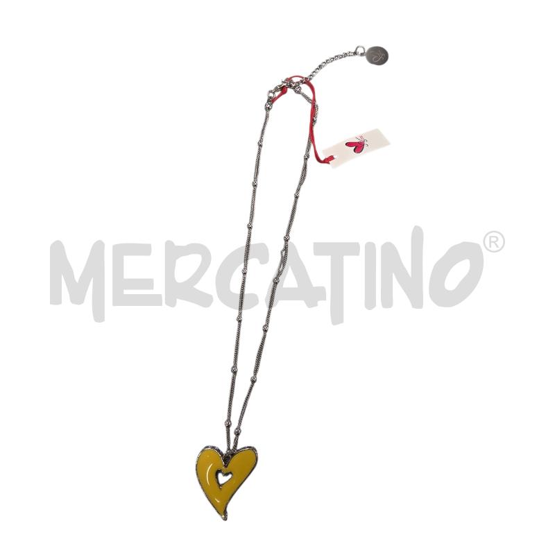 COLLANA  SWEET MISS CIUORE GIALLO | Mercatino dell'Usato Roma tiburtina 1