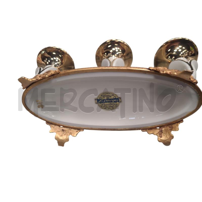 COPPIA CANDELABRI LIMOGES ORO | Mercatino dell'Usato Roma tiburtina 2