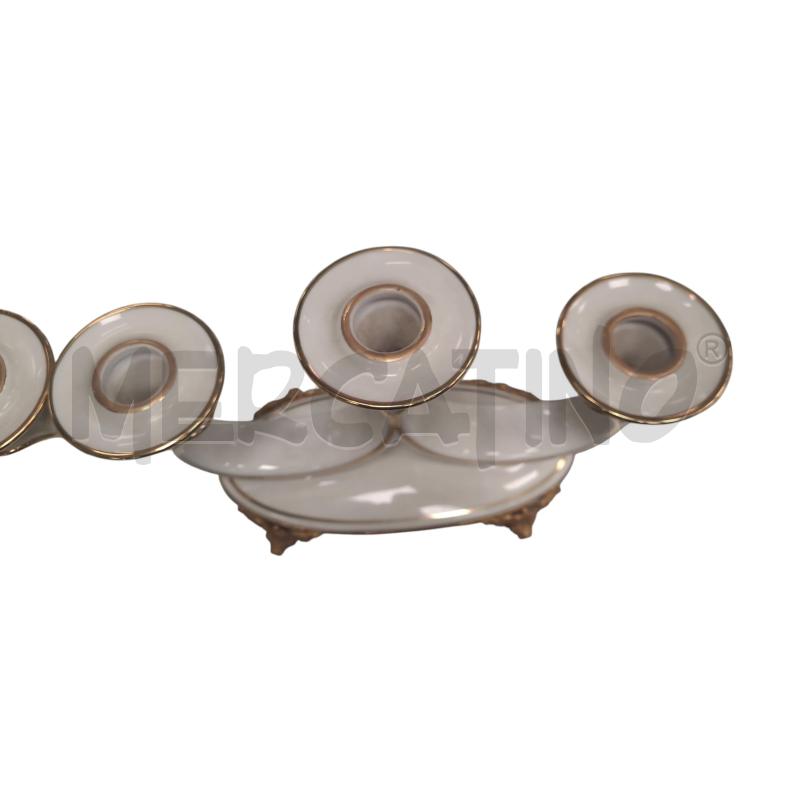 COPPIA CANDELABRI LIMOGES ORO | Mercatino dell'Usato Roma tiburtina 3