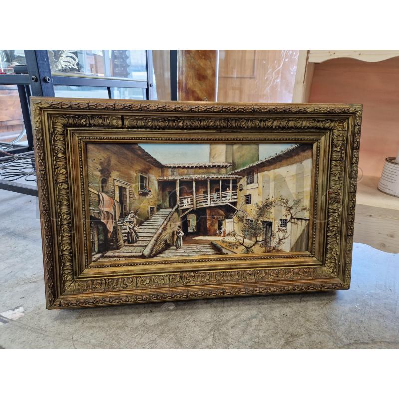 CORNICE VECCHIA VITA CAMPESTRE SU TAVOLA | Mercatino dell'Usato Roma tiburtina 1
