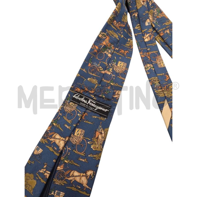 CRAVATTA FERRAGAMO BLU | Mercatino dell'Usato Roma tiburtina 2