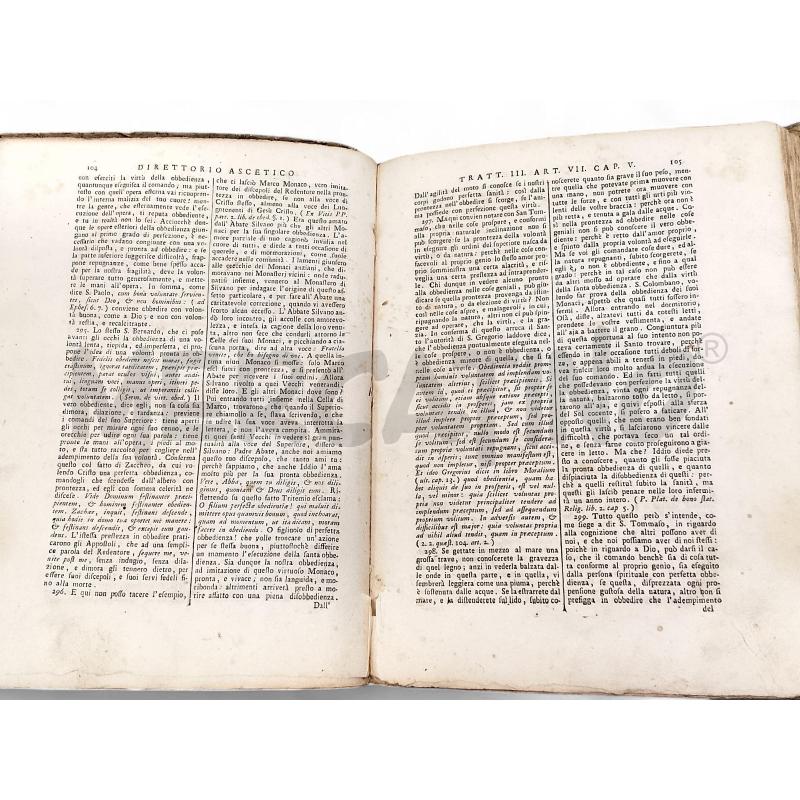 DIRETTORIO ASCETICO SCARAMELLI 1762 2 VOL | Mercatino dell'Usato Roma tiburtina 4