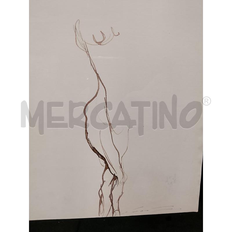 DISEGNO CHINA DONNA TRECCANI + CERTIFICATO  | Mercatino dell'Usato Roma tiburtina 2