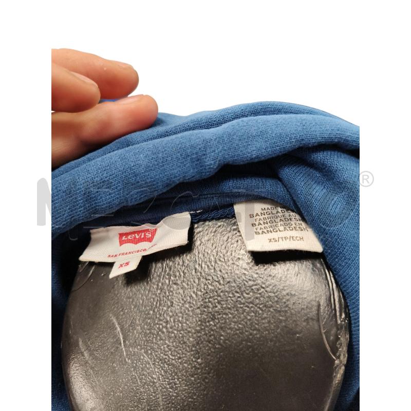 FELPA DONNA LEVI'S BLU CAPPUCCIO | Mercatino dell'Usato Roma tiburtina 2