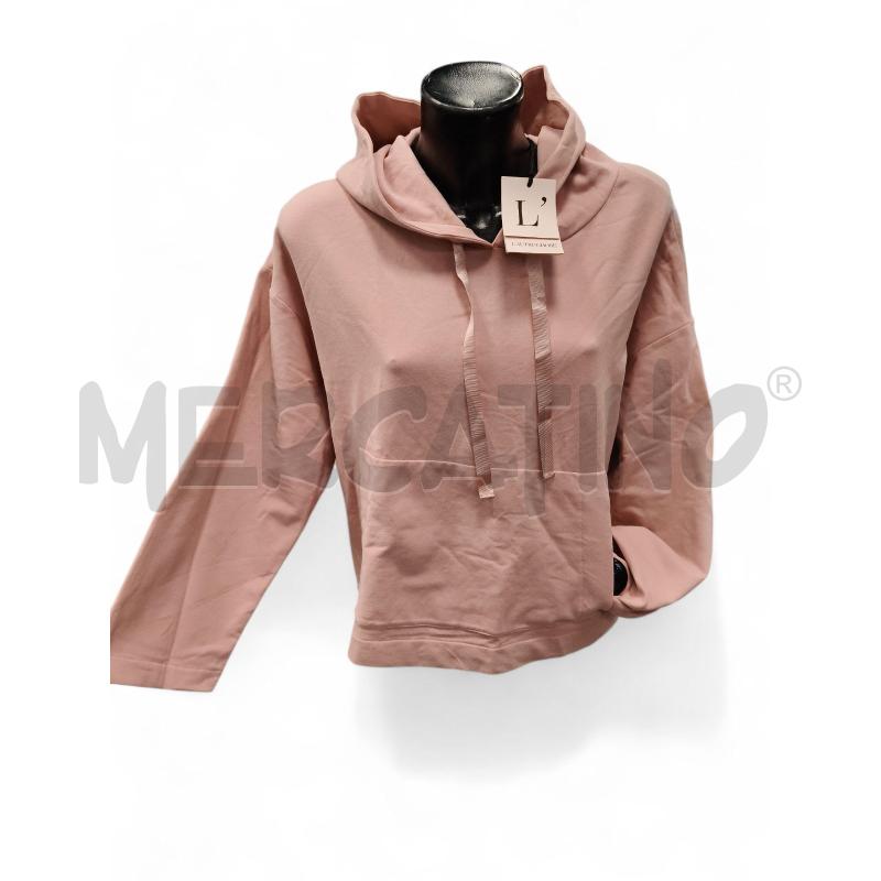 FELPA DONNA L'AUTRECHOSE ROSA CAPPUCCIO | Mercatino dell'Usato Roma tiburtina 1