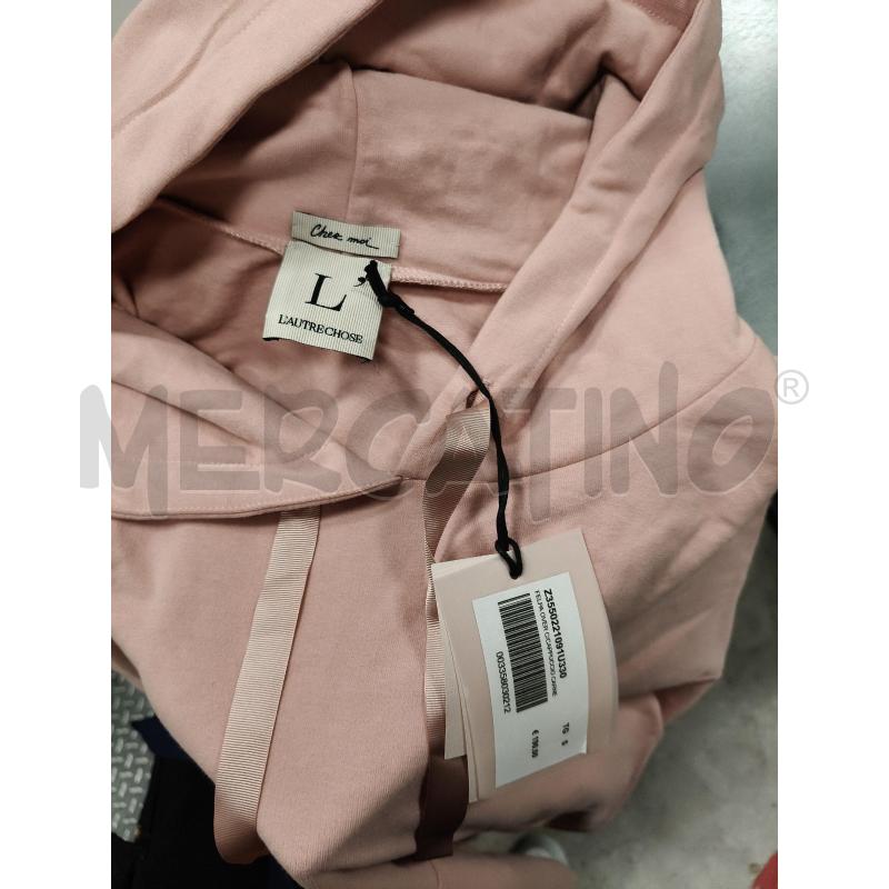 FELPA DONNA L'AUTRECHOSE ROSA CAPPUCCIO | Mercatino dell'Usato Roma tiburtina 3