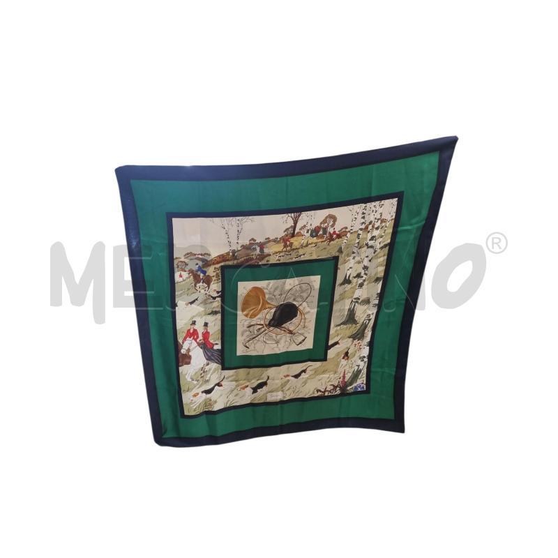 FOULARD GUCCI ACCORNERO VERDE BLU | Mercatino dell'Usato Roma tiburtina 1