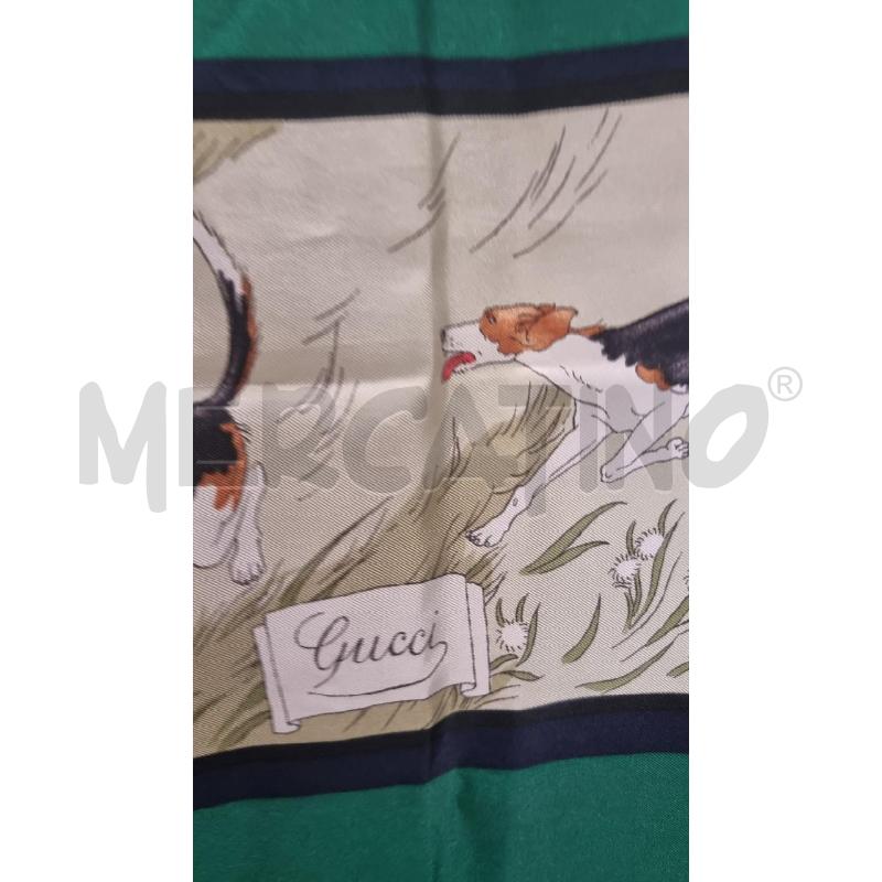 FOULARD GUCCI ACCORNERO VERDE BLU | Mercatino dell'Usato Roma tiburtina 2