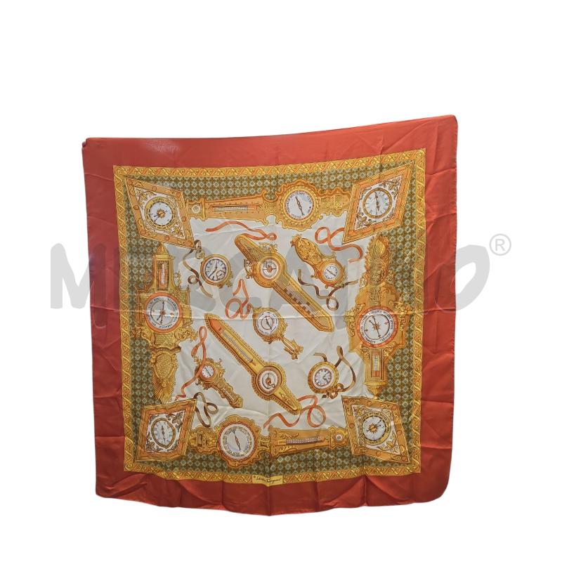 FOULARD SALVATORE FERRAGAMA PER ALENIA OROLOGIO TEMPO ARNCIO  | Mercatino dell'Usato Roma tiburtina 1