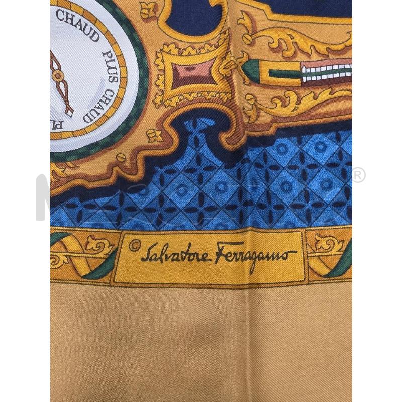 FOULARD SALVATORE FERRAGAMO OROLOGIO TEMP | Mercatino dell'Usato Roma tiburtina 3