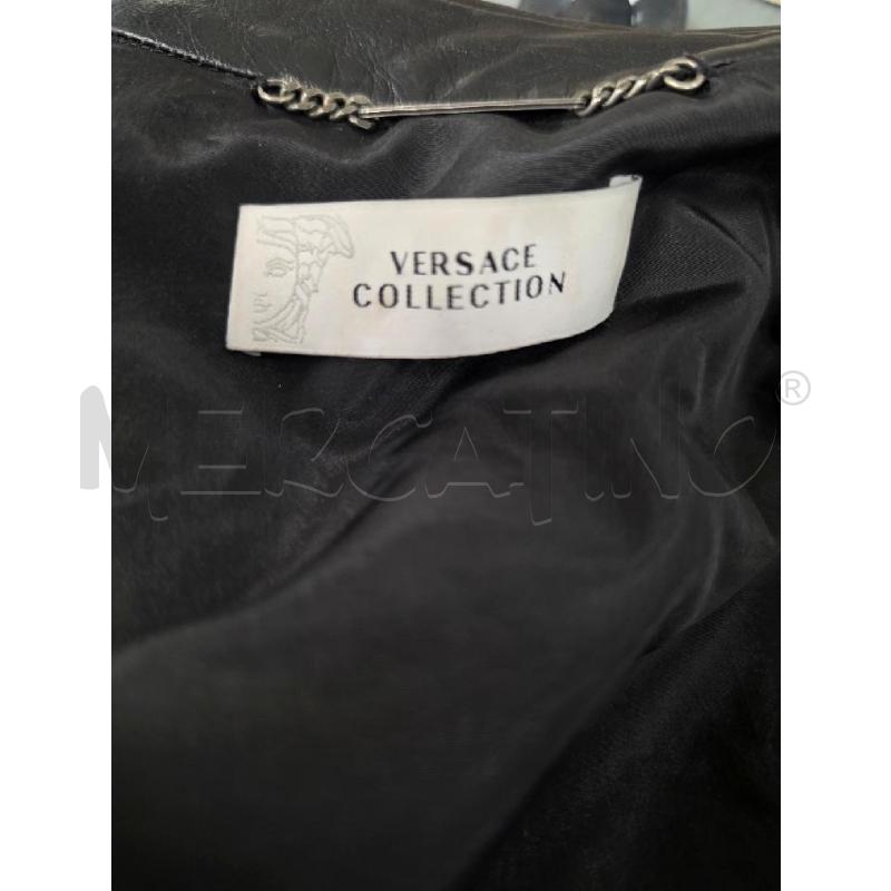 GIACCA UNISEX VERSACE COLLECTION PELLE NE BORCHIE | Mercatino dell'Usato Roma tiburtina 3