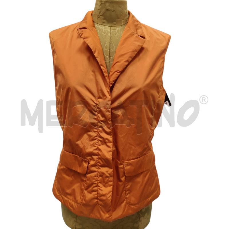 GILET DONNA PIUMINO ARANCIO S MAXMARA  | Mercatino dell'Usato Roma tiburtina 1