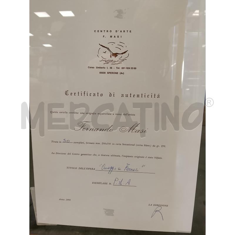 INCISIONE FIRENZE FERNANDO MASI  | Mercatino dell'Usato Roma tiburtina 4