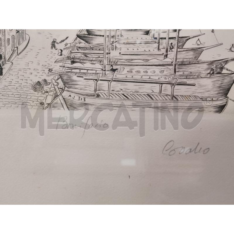 INCISIONE PAESAGGIO BONIFACIO | Mercatino dell'Usato Roma tiburtina 4