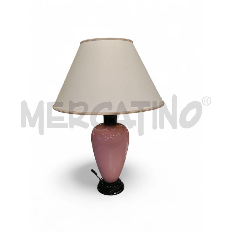 LAMPADA  DA TAVOLO ROSA NERO | Mercatino dell'Usato Roma tiburtina 1