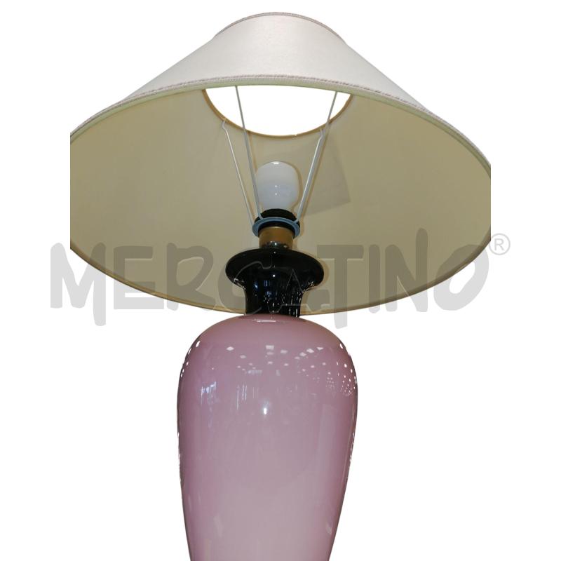 LAMPADA  DA TAVOLO ROSA NERO | Mercatino dell'Usato Roma tiburtina 2
