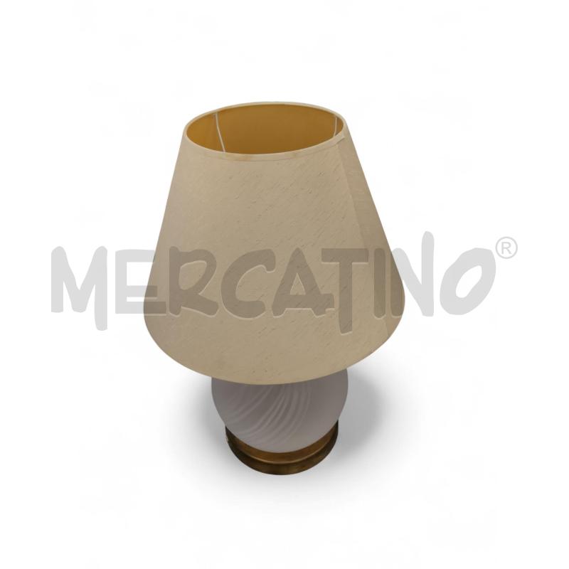LAMPADA  DA TAVOLO VETRO OTTONE  | Mercatino dell'Usato Roma tiburtina 3
