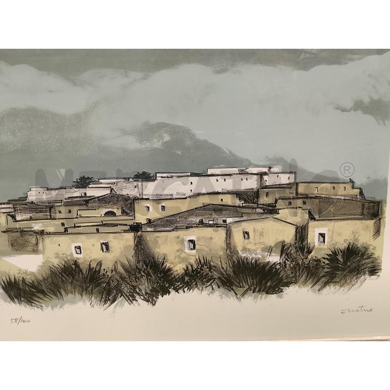 LITOGRAFIA ENOTRIO PAESAGGIO | Mercatino dell'Usato Roma tiburtina 2