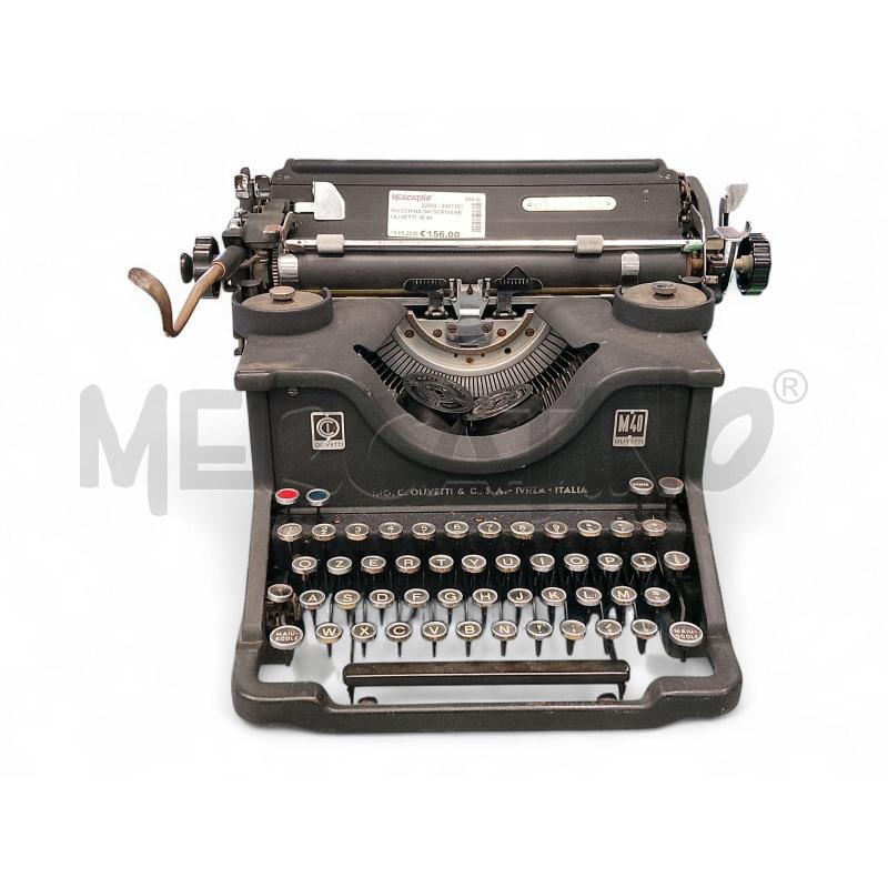 MACCHINA DA SCRIVERE OLIVETTI  M 40  | Mercatino dell'Usato Roma tiburtina 1