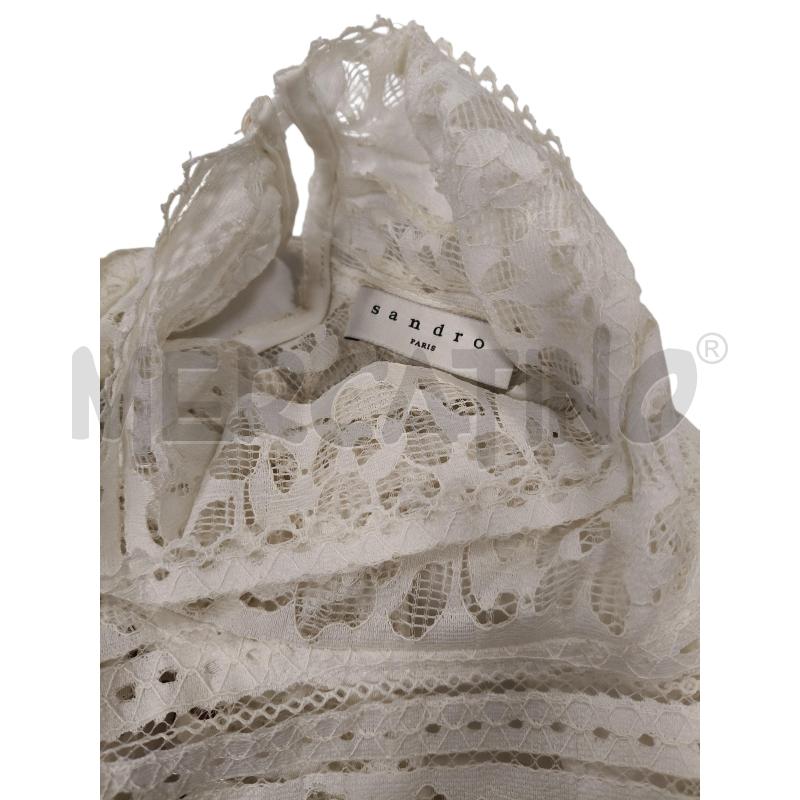 MAGLIA DONNA SANDRO PARIS  BIA PIZZO  | Mercatino dell'Usato Roma tiburtina 3