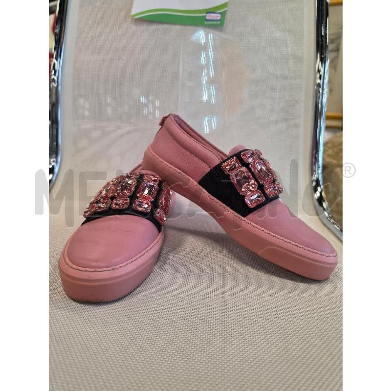 MOCASSINI DONNA GUCCI PELLE ROSA STRASS  | Mercatino dell'Usato Roma tiburtina 1