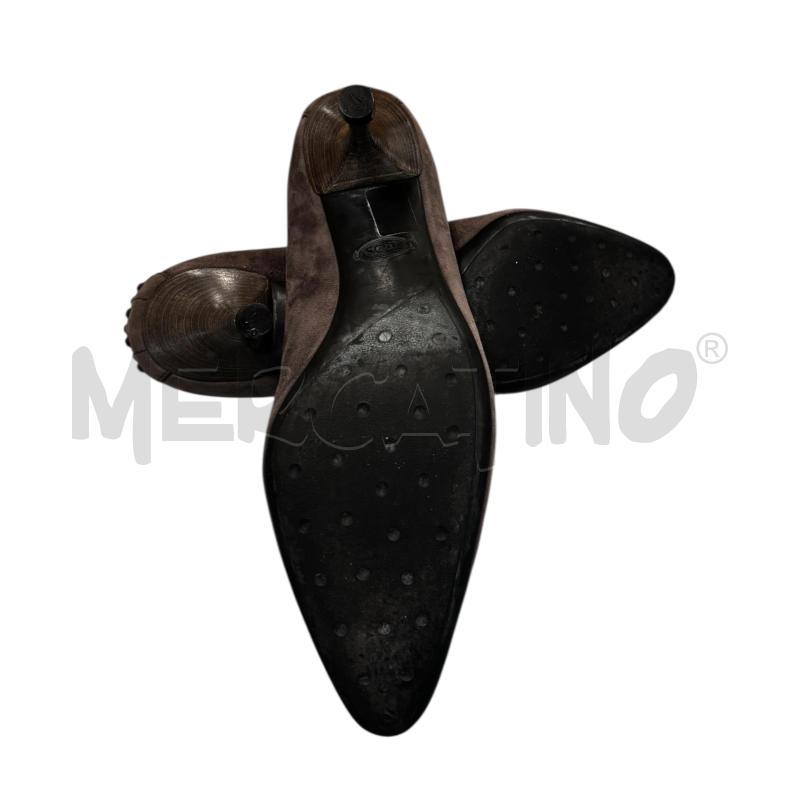 MOCASSINI DONNA TOD'S SUEDE GRI TACCO | Mercatino dell'Usato Roma tiburtina 3