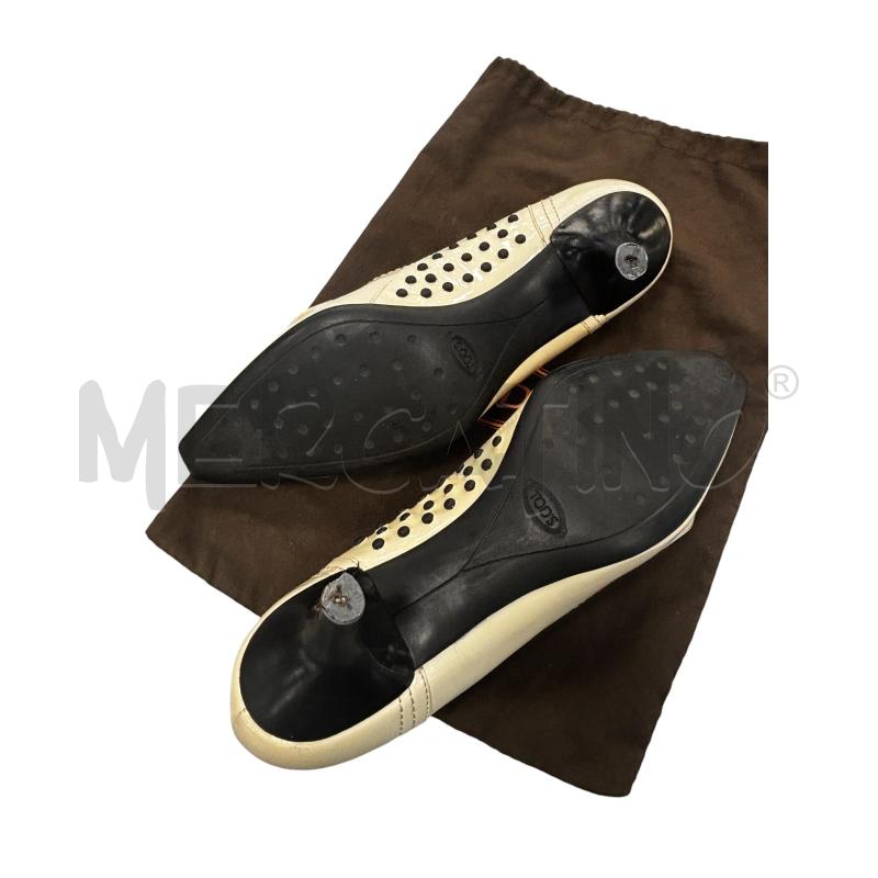 MOCASSINI DONNA TOD'S TACCO PANNA VERNICE | Mercatino dell'Usato Roma tiburtina 2
