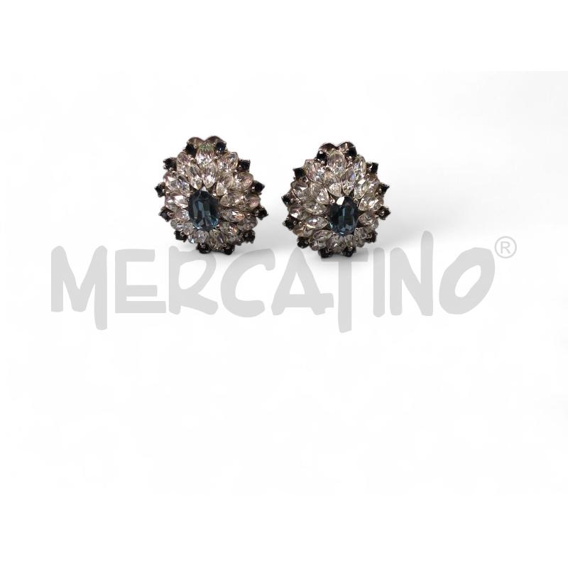 ORECCHINI VINTAGE BLU  | Mercatino dell'Usato Roma tiburtina 1