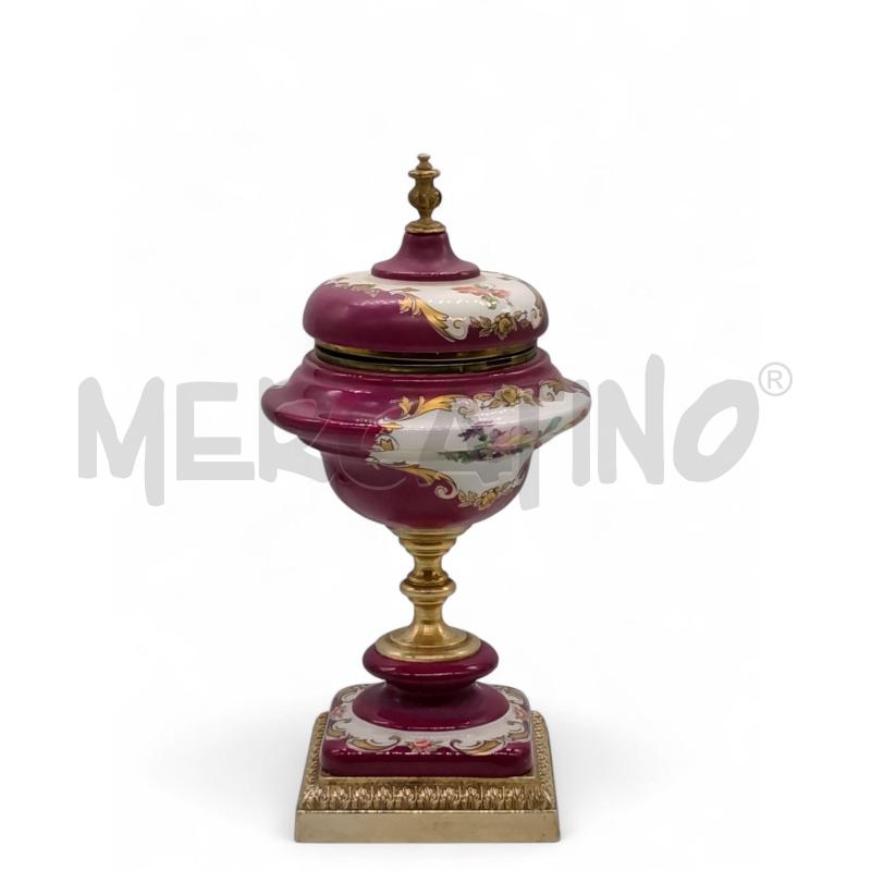 OROLOGIO  DA TAVOLO CERMAICA BORDEAUX | Mercatino dell'Usato Roma tiburtina 2